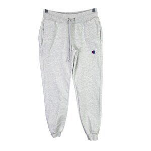 Mens Champion Oxford Gray Reverse Weave Sweatpants Drawstring Cotton Blend XS